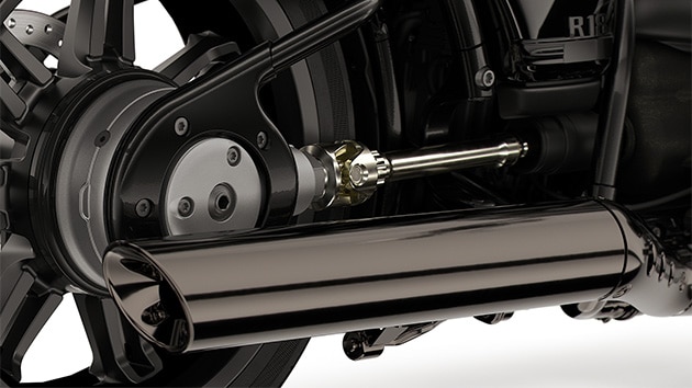 Eixo cardã aberto e quadro de berço duplo