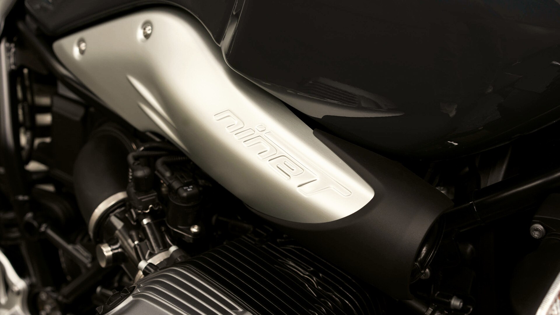Inscrição "nineT" na R nineT Pure
