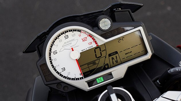 Painel de instrumentos multifuncionais da S 1000 R.