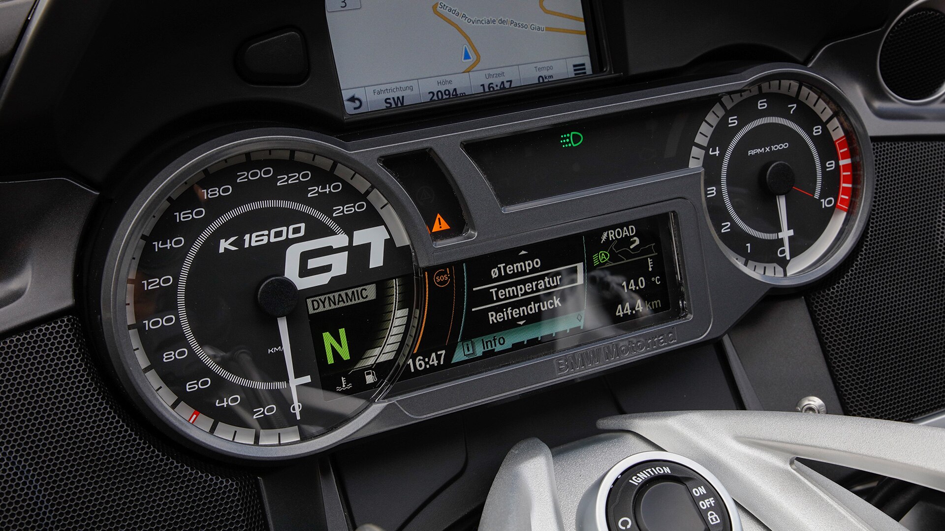 Painel de instrumentos da K 1600 GT