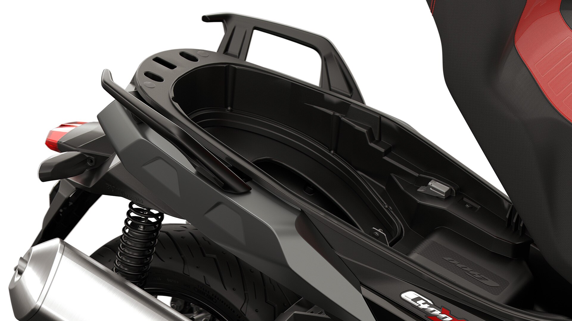 O espaço de armazenamento da C 400 X da BMW Motorrad