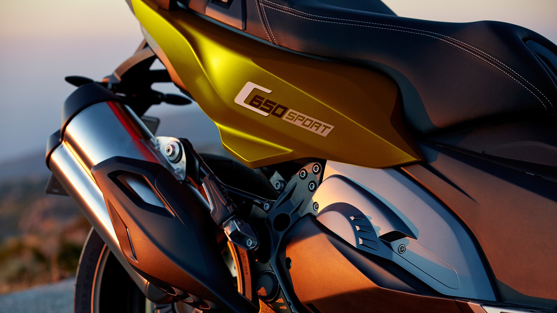 Seção traseira da C 650 Sport