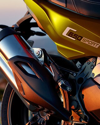 Seção traseira da C 650 Sport