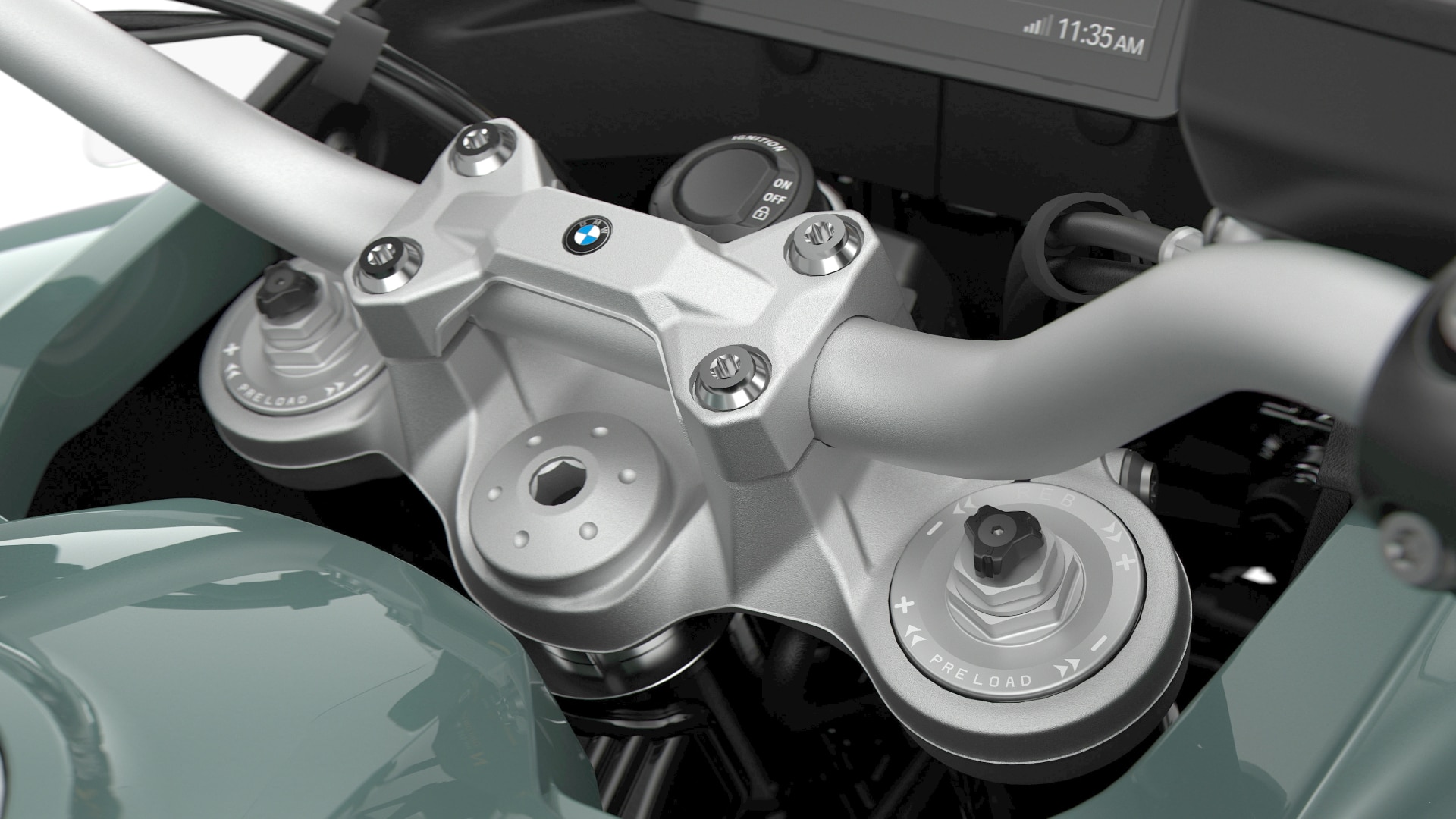 Ajuste de compressão e retorno da BMW F 900 GS Adventure